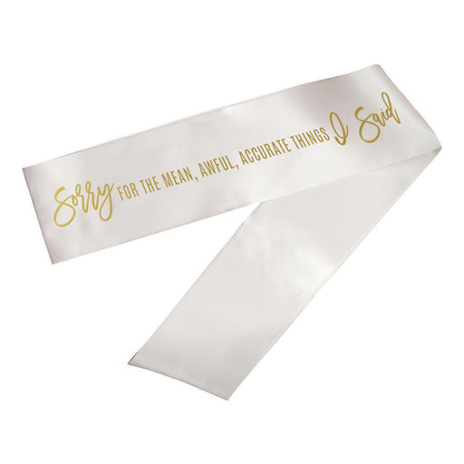 Funny Divorce Party Sashes-Set of 1-Andaz Press-Accurate Things-