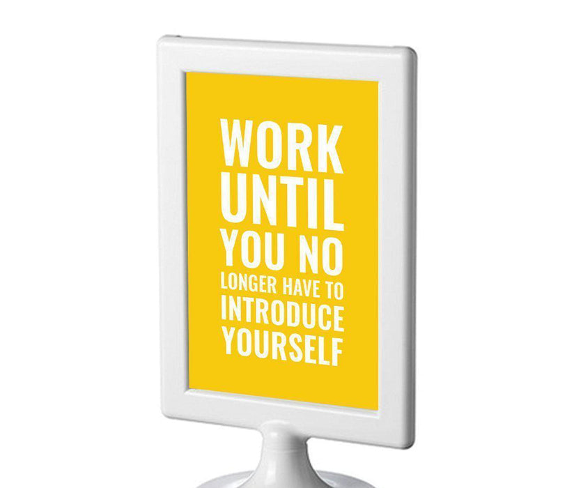 Funny & Inspirational Quotes Office Framed Desk Art-Set of 1-Andaz Press-World's Best Boss-