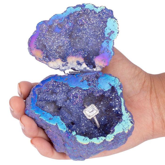 Geode Ring Boxes-Set of 1-Koyal Wholesale-Purple-