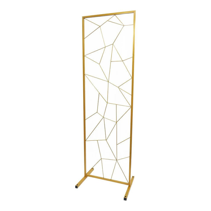Geometric Wedding Backdrop Floor Stand-Set of 1-Koyal Wholesale-Gold-