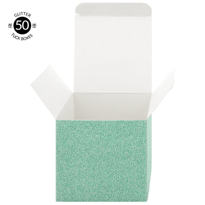 Glitter Favor Tuck Boxes-Set of 50-Andaz Press-Black-
