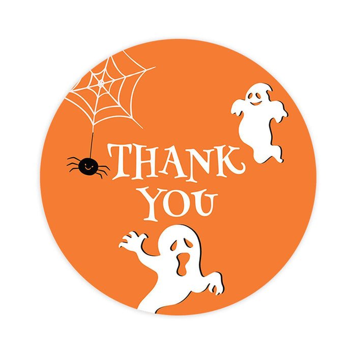 Halloween Thank You Stickers Labels For Kids Treat Bags Goodie, Halloween Party Favors-Set of 120-Andaz Press-Scary Ghosts-