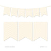 Hanging Pennant Banner Party Garland Decor-Set of 21-Andaz Press-Ivory-