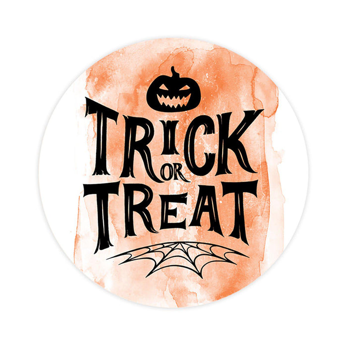 Happy Halloween Stickers Labels For Kids Treat Bags Goodie, Halloween Party Favors-Set of 120-Andaz Press-Trick or Treat Spider Web-
