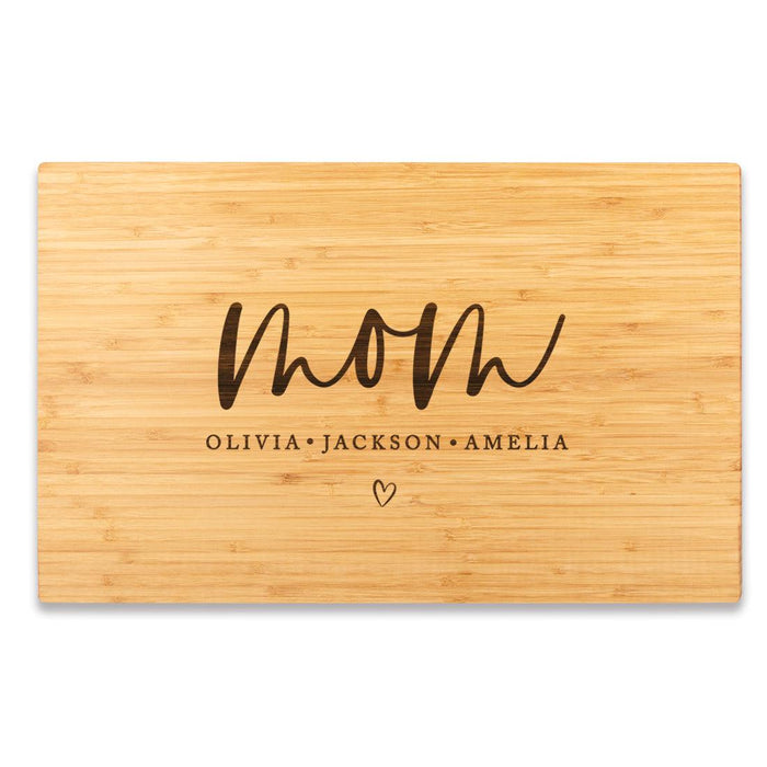 Large Custom Mother's Day Cutting Board, Set of 1-Set of 1-Andaz Press-Mom-