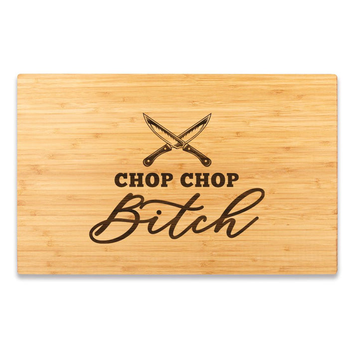 Large Mother's Day Cutting Board Gift, Set of 1-Set of 1-Andaz Press-Chop Chop Bitch-