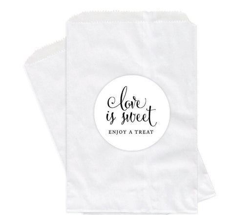 Love is Sweet Enjoy a Treat Favor Bags-Set of 24-Andaz Press-White-