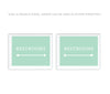 Mint Green Wedding Direction Signs-Set of 1-Andaz Press-Restrooms-