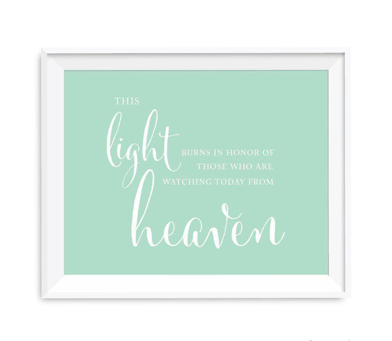 Mint Green Wedding Signs-Set of 1-Andaz Press-Mr. & Mrs.-