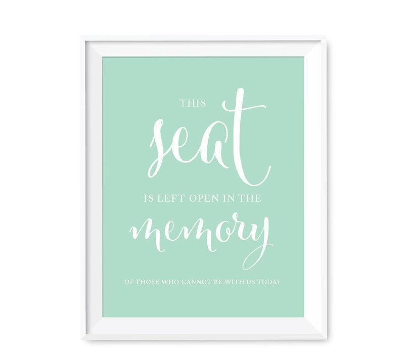 Mint Green Wedding Signs-Set of 1-Andaz Press-Mr. & Mrs.-
