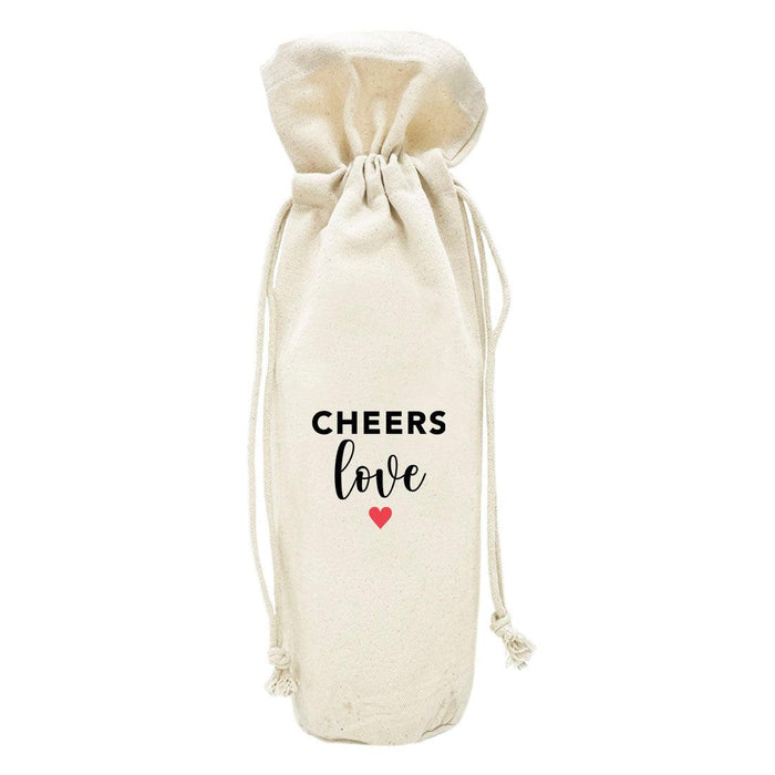 Mother's Day Canvas Wine Bag-Set of 1-Andaz Press-Cheers Love-