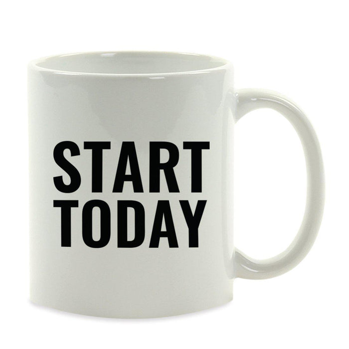 Motivational Coffee Mug-Set of 1-Andaz Press-Start Today-