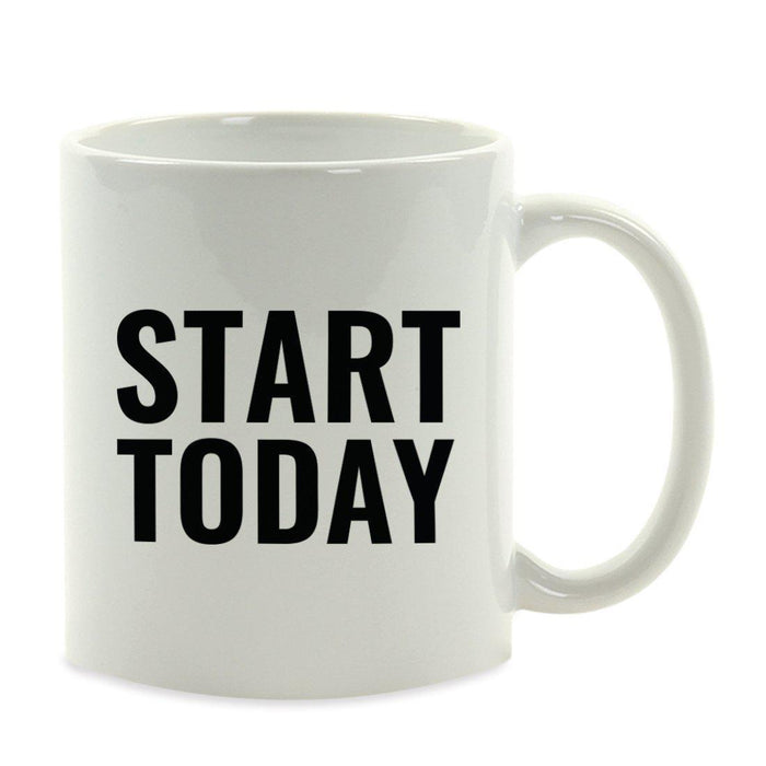 Motivational Coffee Mug-Set of 1-Andaz Press-Start Today-