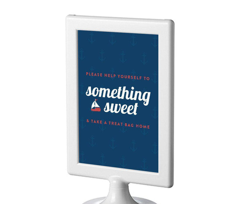 Nautical Ocean Adventure Wedding Framed Party Signs-Set of 1-Andaz Press-Take A Treat Bag Home-