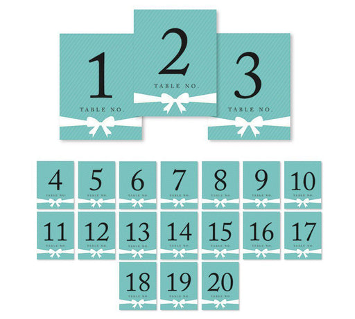 Party & Co. Style Table Numbers-Set of 20-Andaz Press-1-20-