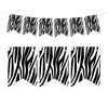 Pennant Party Banner Zebra Stripes Print-Set of 1-Andaz Press-