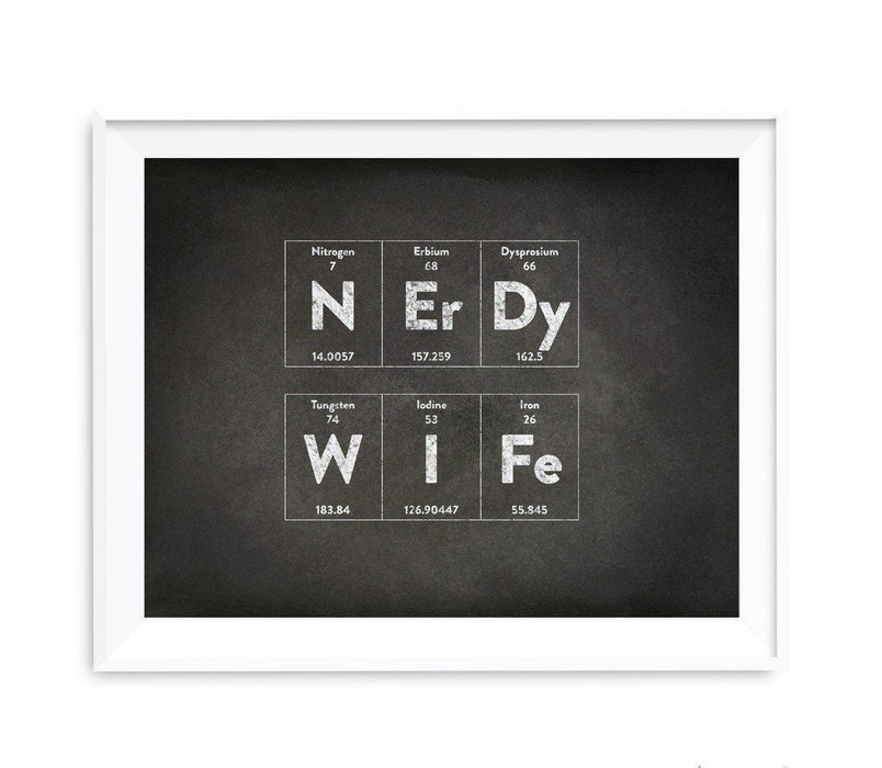 Periodic Table of Elements Vintage Chalkboard Wall Art Decor-Set of 1-Andaz Press-Nerdy Wife-