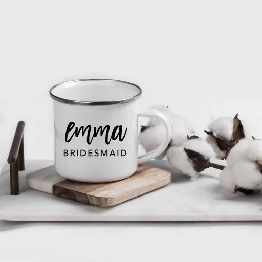 Personalized Wedding Party Campfire Mug Gift Bridesmaid Emma-Set of 1-Andaz Press-