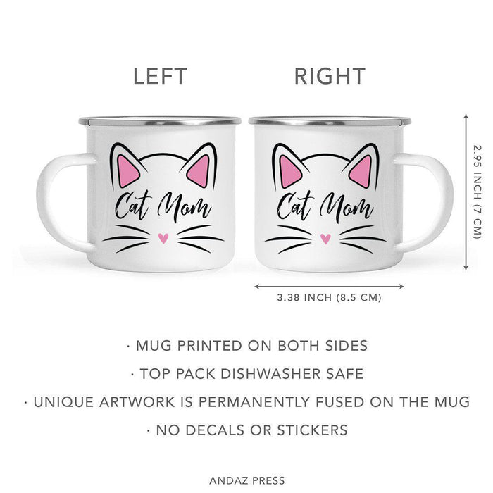 Pink Cat Svg Campfire Coffee Mug-Set of 1-Andaz Press-Cat Mom-