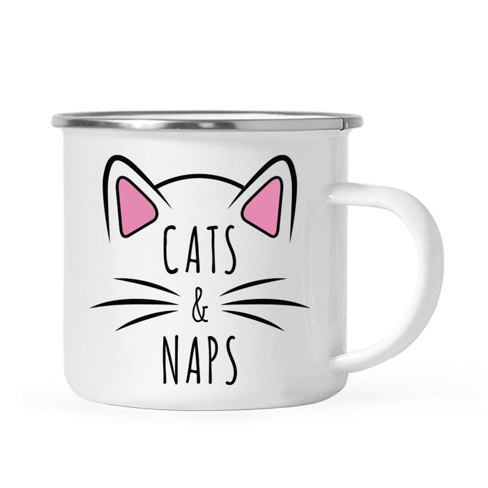 Pink Cat Svg Campfire Coffee Mug-Set of 1-Andaz Press-Cats & Naps-