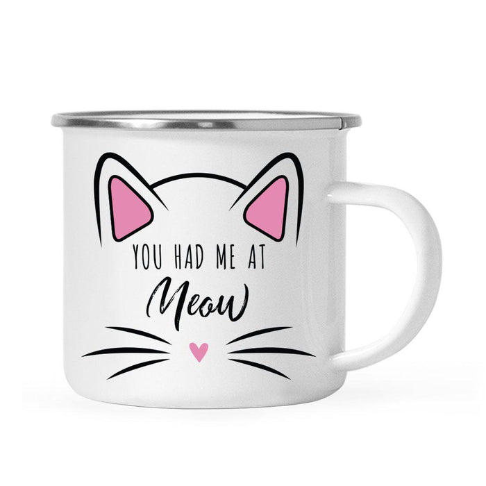 Pink Cat Svg Campfire Coffee Mug-Set of 1-Andaz Press-Meow 1-