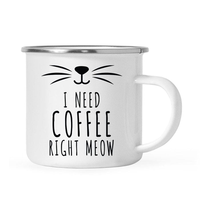 Pink Cat Svg Campfire Coffee Mug-Set of 1-Andaz Press-Right Meow-