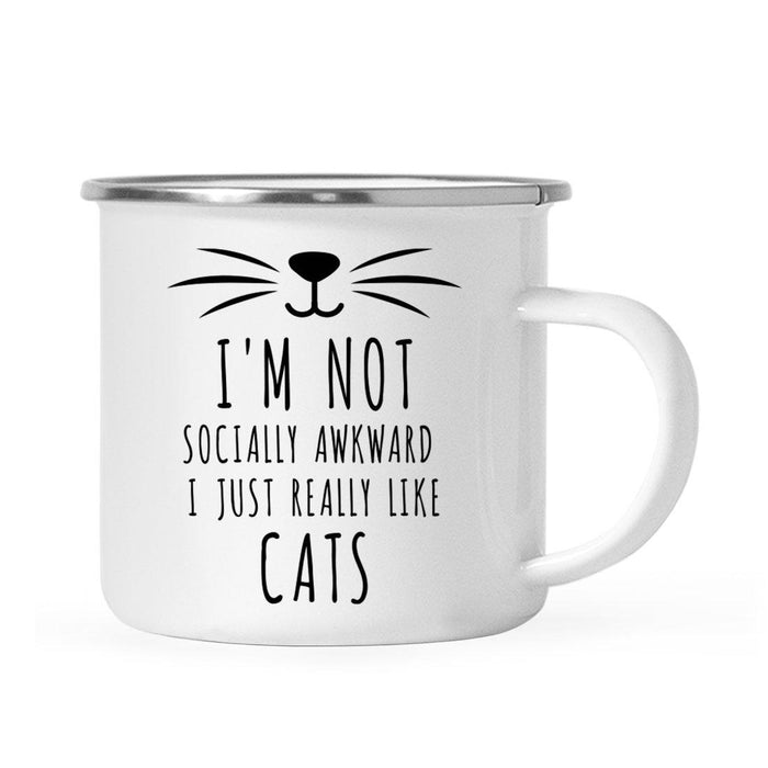 Pink Cat Svg Campfire Coffee Mug-Set of 1-Andaz Press-Socially-