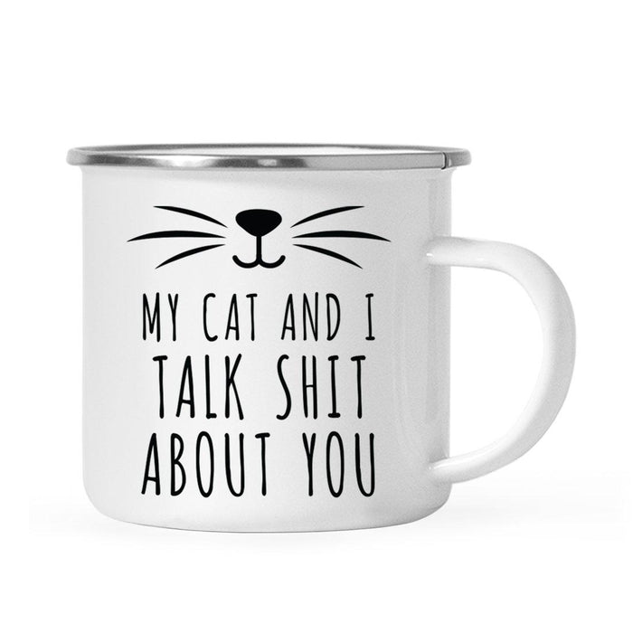 Pink Cat Svg Campfire Coffee Mug-Set of 1-Andaz Press-Talk Shit-