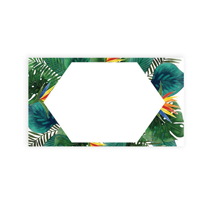 Place Cards for Wedding Party Tables, Seating Name Place Cards, Wedding Decorations Design 1-Set of 60-Andaz Press-Tropical Palm Leaves-