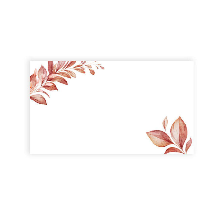 Place Cards for Wedding Party Tables, Seating Name Place Cards for Holders, Design 2-Set of 60-Andaz Press-Boho Leaves-