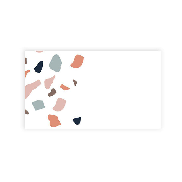 Place Cards for Wedding Party Tables, Seating Name Place Cards for Holders, Design 2-Set of 60-Andaz Press-Terrazzo Border-