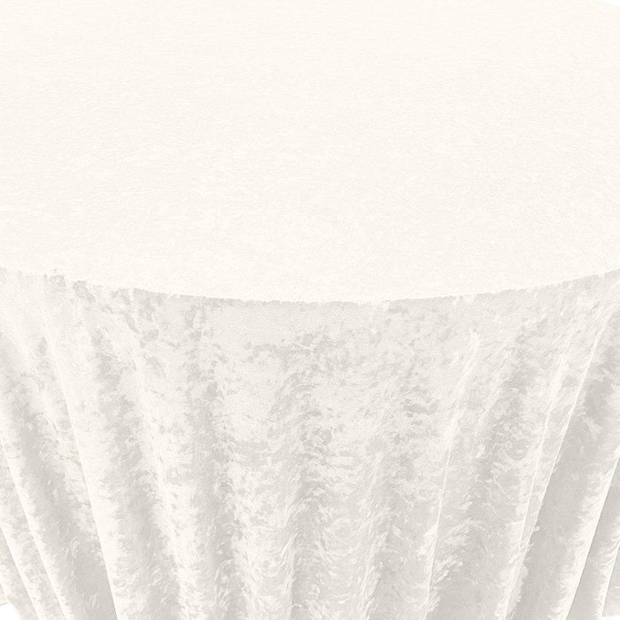 Premium Crushed Velvet Round Tablecloth, 120 Inches-Set of 1-Koyal Wholesale-Royal Purple-
