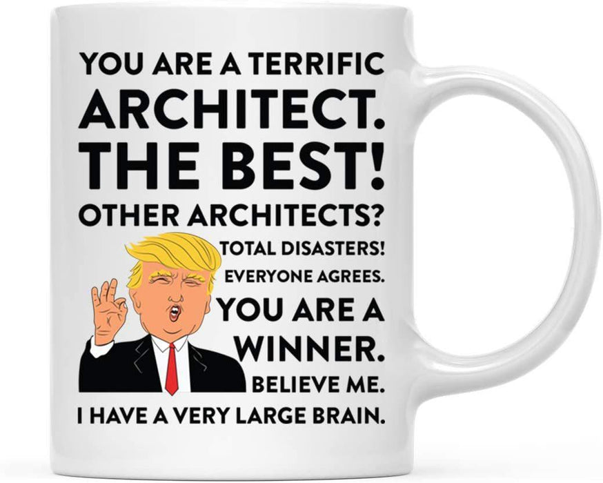 President Donald Trump Terrific Career Ceramic Coffee Mug Collection 1-Set of 1-Andaz Press-Architect-