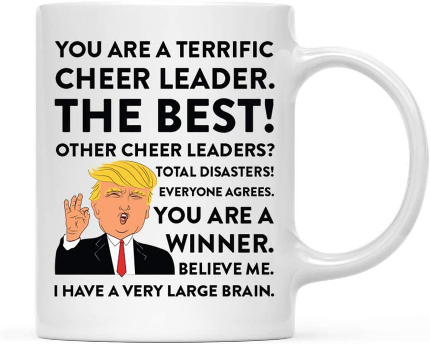 President Donald Trump Terrific Career Ceramic Coffee Mug Collection 1-Set of 1-Andaz Press-Cheer Leader-