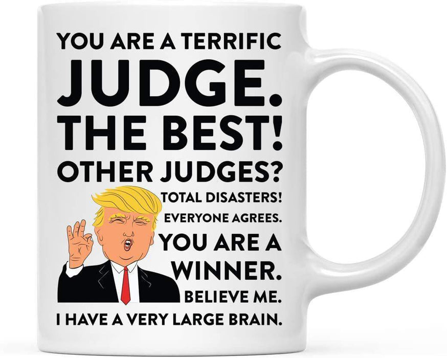President Donald Trump Terrific Career Ceramic Coffee Mug Collection 2-Set of 1-Andaz Press-Judge-