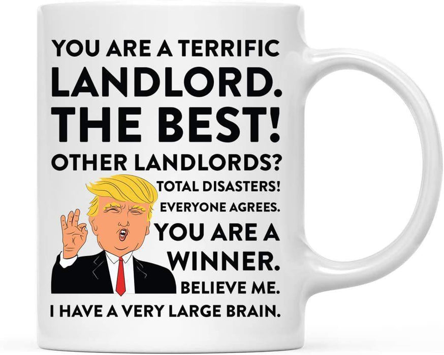 President Donald Trump Terrific Career Ceramic Coffee Mug Collection 2-Set of 1-Andaz Press-Landlord-