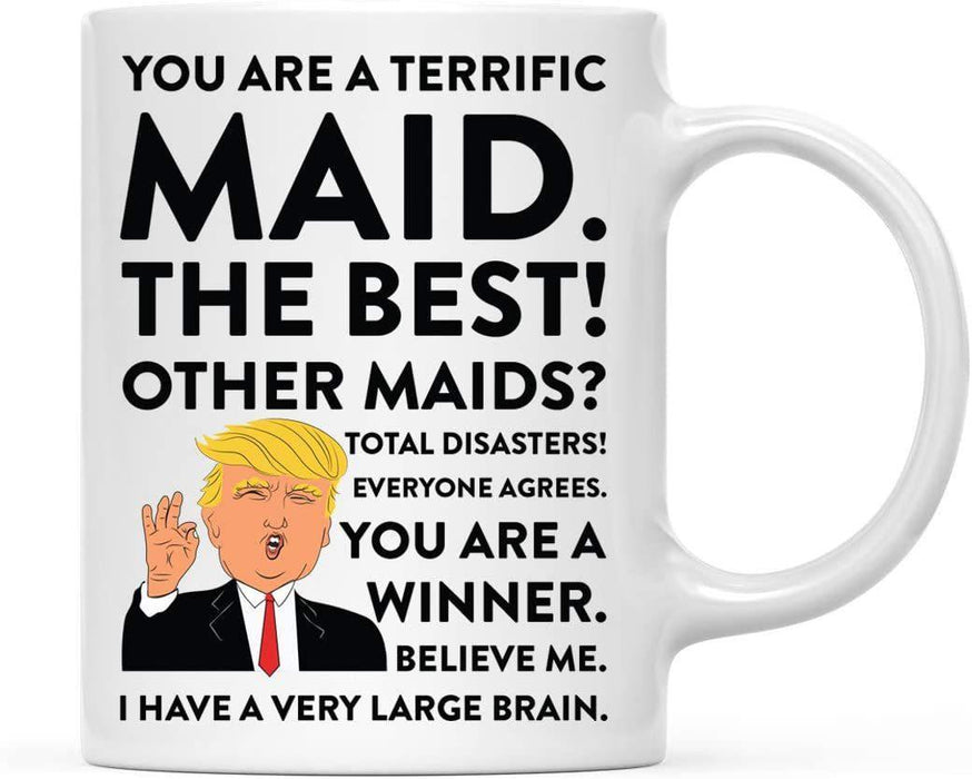 President Donald Trump Terrific Career Ceramic Coffee Mug Collection 2-Set of 1-Andaz Press-Maid-