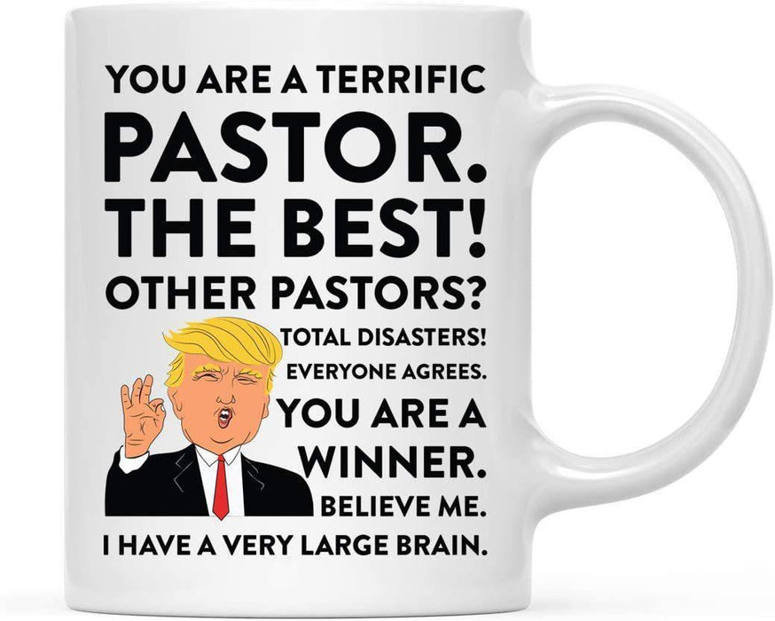 President Donald Trump Terrific Career Ceramic Coffee Mug Collection 2-Set of 1-Andaz Press-Pastor-