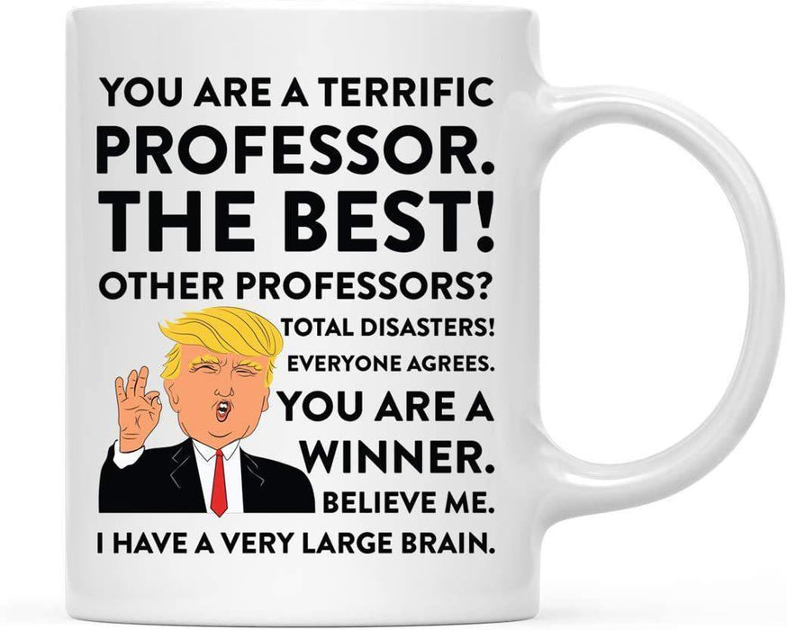 President Donald Trump Terrific Career Ceramic Coffee Mug Collection 3-Set of 1-Andaz Press-Professor-