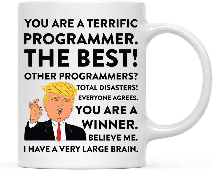 President Donald Trump Terrific Career Ceramic Coffee Mug Collection 3-Set of 1-Andaz Press-Programmer-