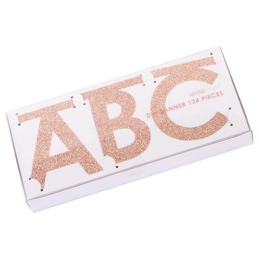 Real Glitter DIY Banner Letters Kit-Set of 1-Andaz Press-