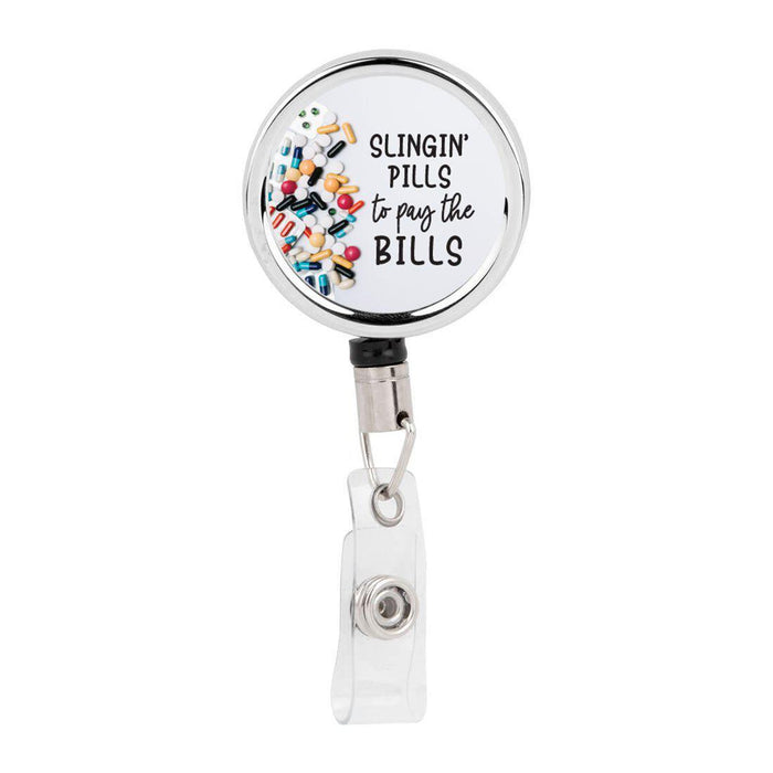 Retractable Badge Reel Holder With Clip, Chaos Coordinator Designs-Set of 1-Andaz Press-Pharmacy 1-