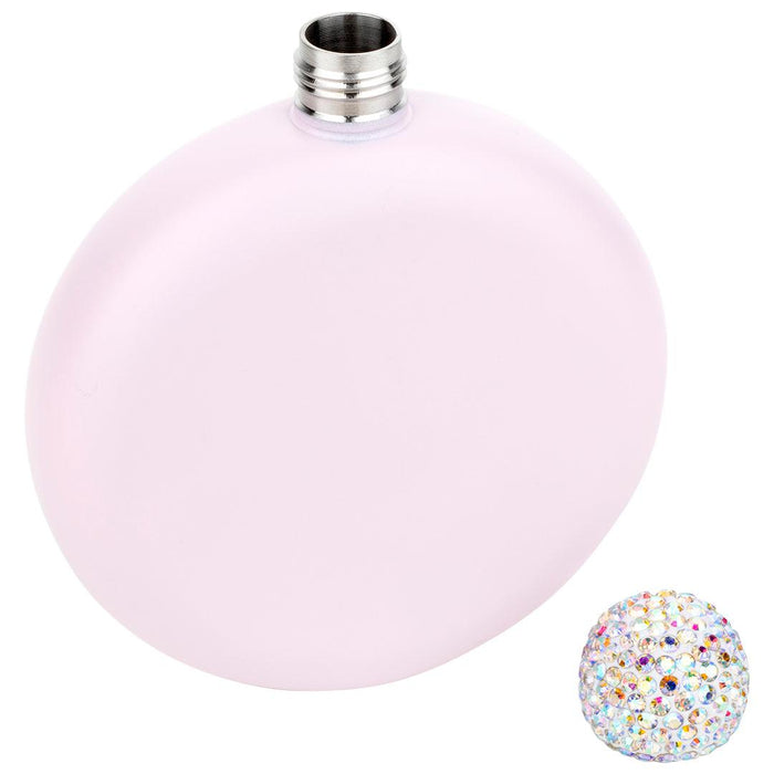 Rhinestone Flasks-Set of 1-Andaz Press-Set of 1-Matte White-
