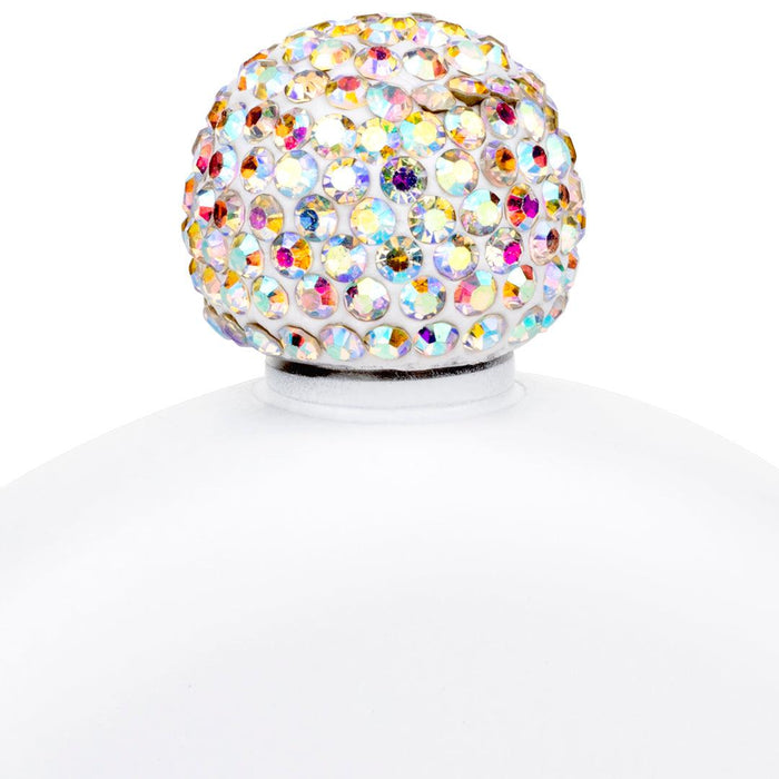 Rhinestone Flasks-Set of 1-Andaz Press-Set of 1-Matte White-