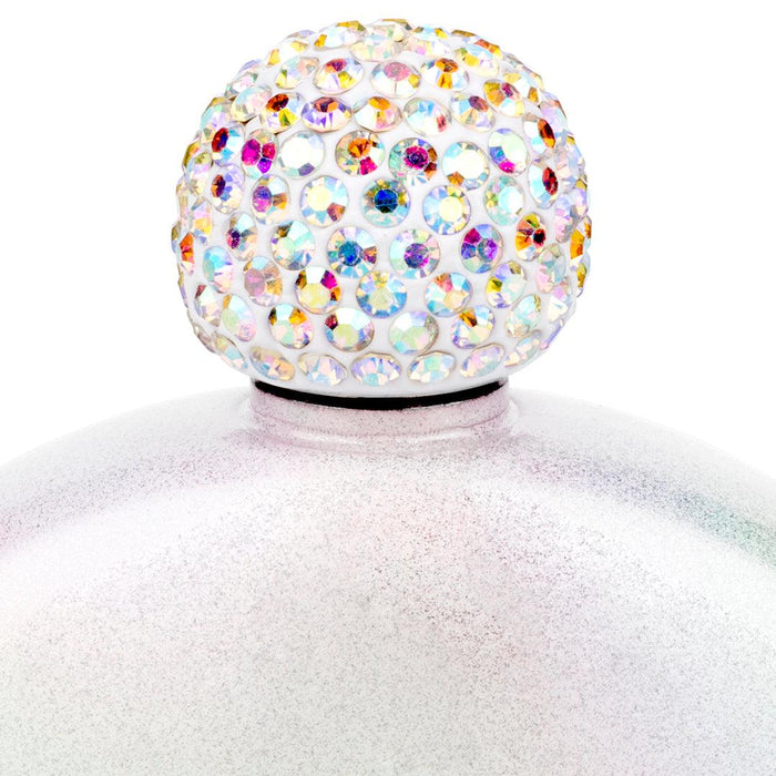 Rhinestone Flasks-Set of 1-Andaz Press-Set of 1-Matte White-
