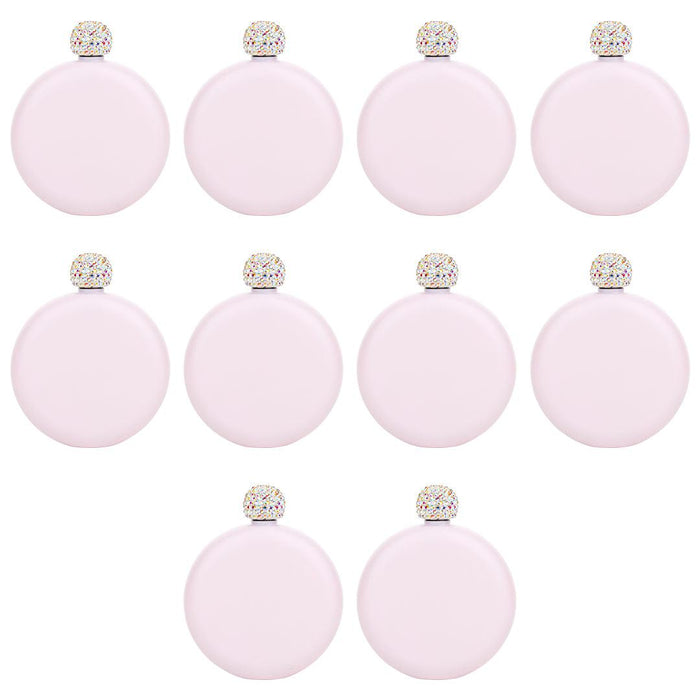 Rhinestone Flasks-Set of 1-Andaz Press-Set of 10-Blush Pink-