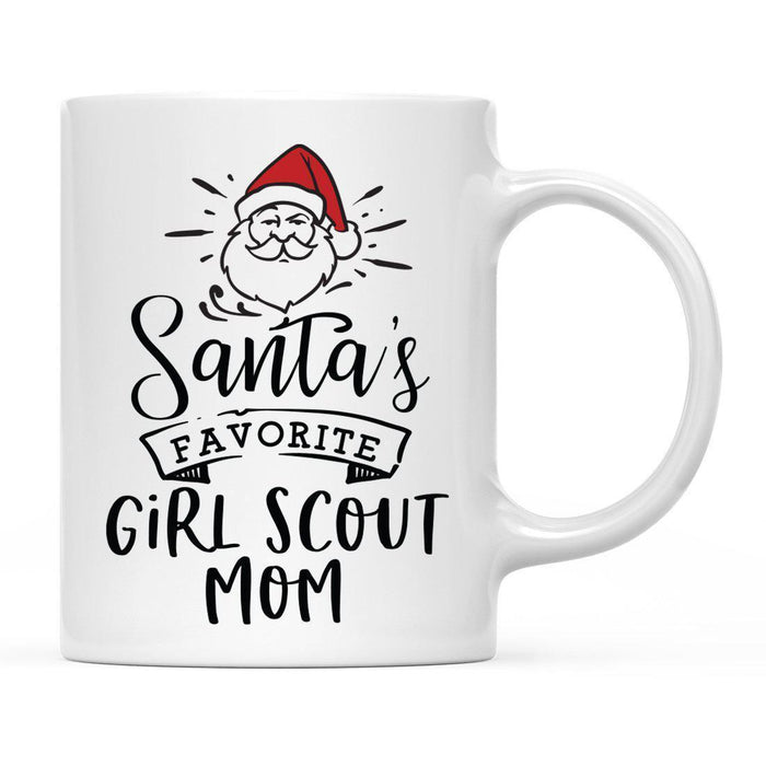 Santa Favorite Mom Dad Ceramic Coffee Mug-Set of 1-Andaz Press-Girl Scout Mom-