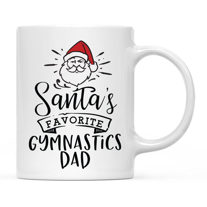 Santa Favorite Mom Dad Ceramic Coffee Mug-Set of 1-Andaz Press-Gymnastics Dad-
