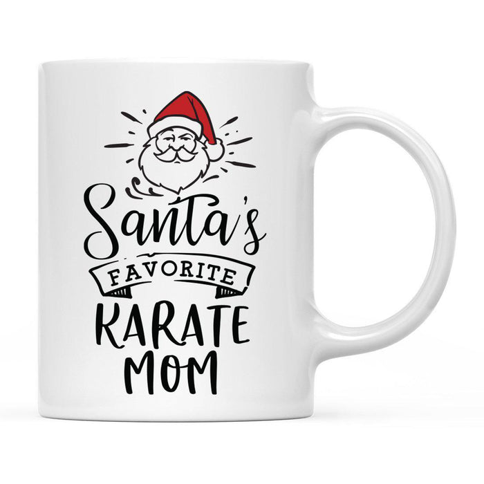 Santa Favorite Mom Dad Ceramic Coffee Mug-Set of 1-Andaz Press-Karate Mom-