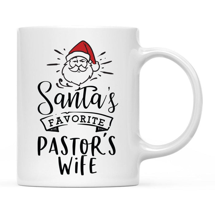 Santa Favorite Mom Dad Ceramic Coffee Mug-Set of 1-Andaz Press-Pastor's Wife-